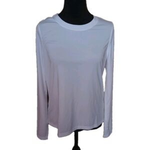 Hanes Sport Women's SP White Pullover Performance Tee, NWT